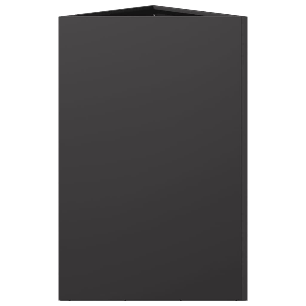 Sodo lovelis, juodos spalvos, 50x43x75cm, plienas, trikampis Sodo lovelis, juodos spalvos, 50x43x75cm, plienas, trikampis - Image 5
