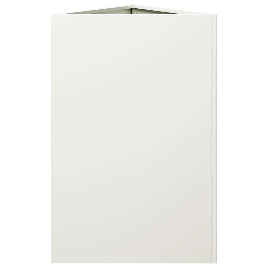 Sodo loveliai, 2vnt., balti, 50x43x75cm, plienas, trikampiai Sodo loveliai, 2vnt., balti, 50x43x75cm, plienas, trikampiai - Image 7