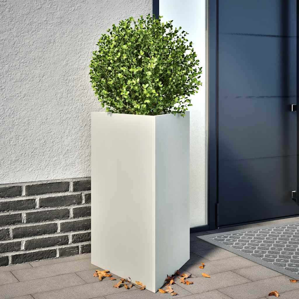 Sodo loveliai, 2vnt., balti, 50x43x75cm, plienas, trikampiai Sodo loveliai, 2vnt., balti, 50x43x75cm, plienas, trikampiai - Image 2
