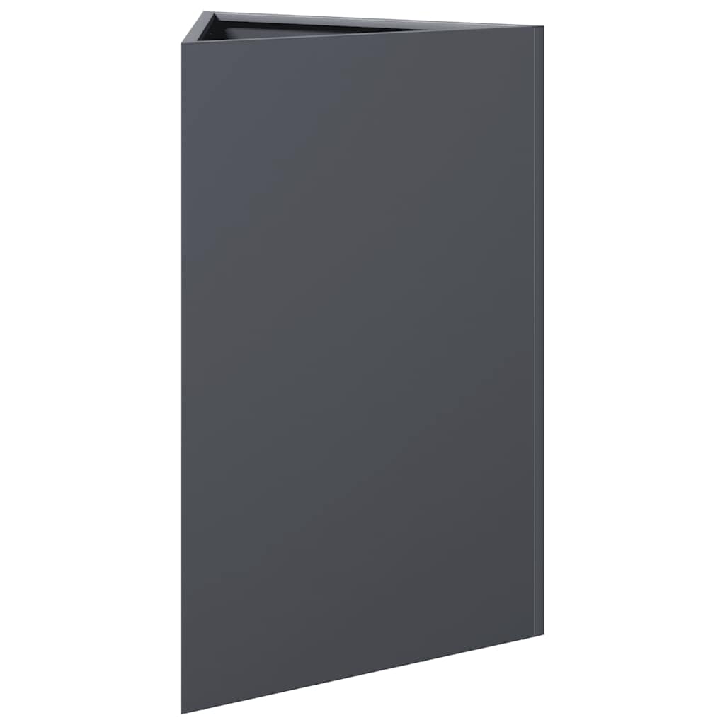 Sodo lovelis, antracito, 50x43x75cm, plienas, trikampis Sodo lovelis, antracito, 50x43x75cm, plienas, trikampis - Image 4