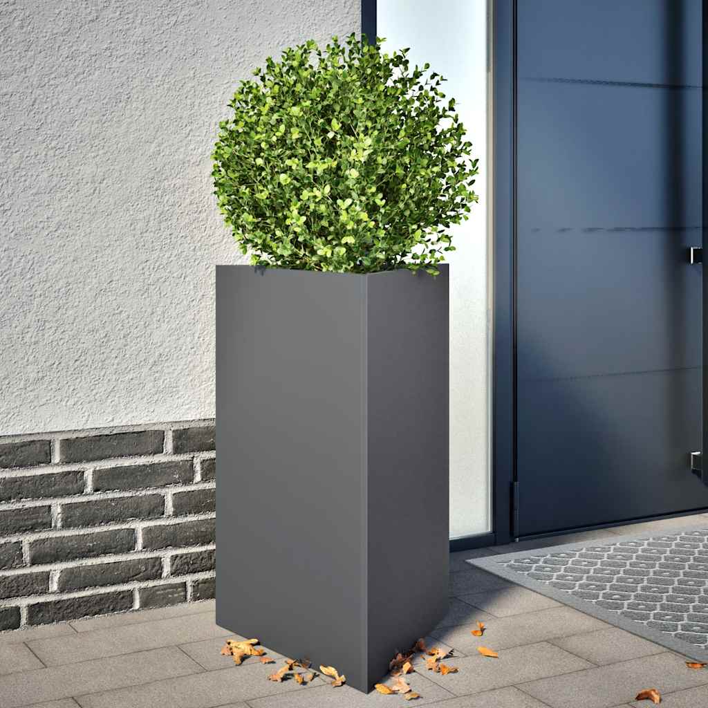 Sodo loveliai, 2vnt., antracito, 50x43x75cm, plienas Sodo loveliai, 2vnt., antracito, 50x43x75cm, plienas - Image 2