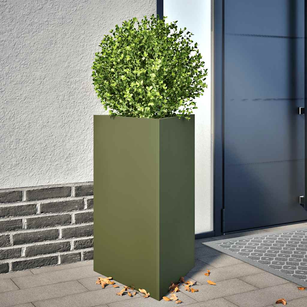 Sodo loveliai, 2vnt., alyvuogių, 50x43x75cm, plienas Sodo loveliai, 2vnt., alyvuogių, 50x43x75cm, plienas - Image 2