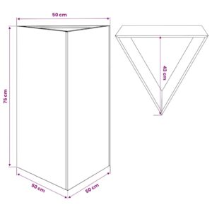 Sodo loveliai, 2vnt., 50x43x75cm, galvanizuotas plienas