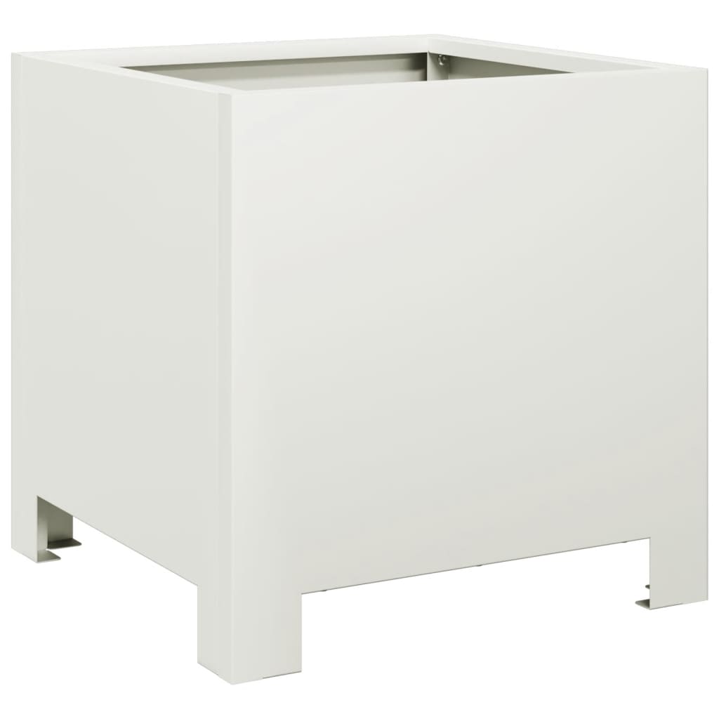 Sodo lovelis, baltos spalvos, 30x30x30cm, plienas Sodo lovelis, baltos spalvos, 30x30x30cm, plienas - Image 6