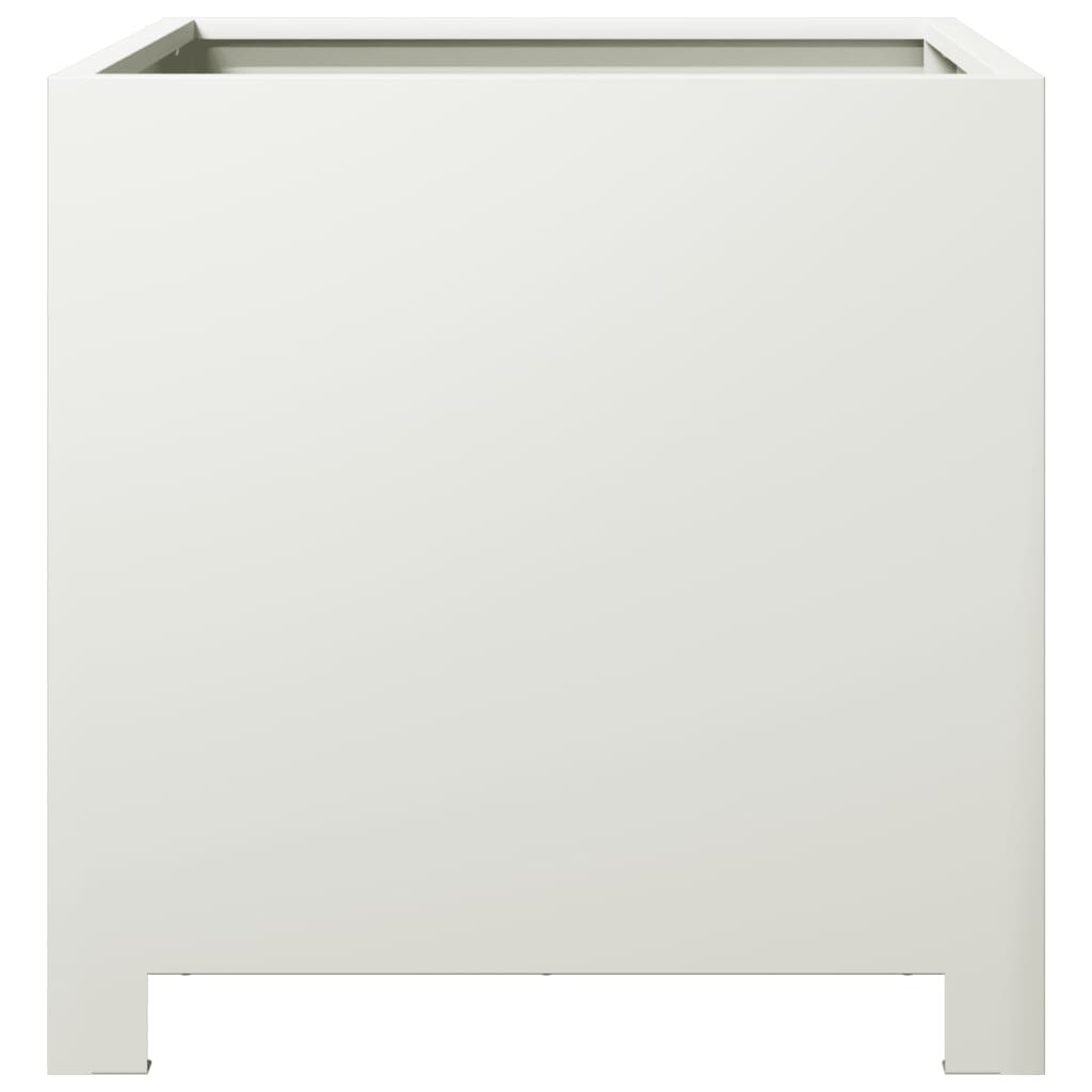 Sodo loveliai, 2vnt., baltos spalvos, 40x40x40cm, plienas Sodo loveliai, 2vnt., baltos spalvos, 40x40x40cm, plienas - Image 6