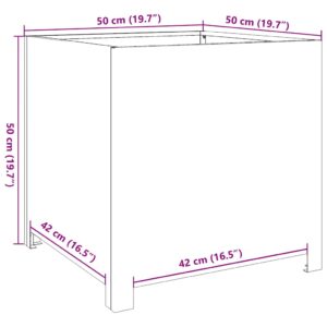 Sodo lovelis, 50x50x50cm, galvanizuotas plienas