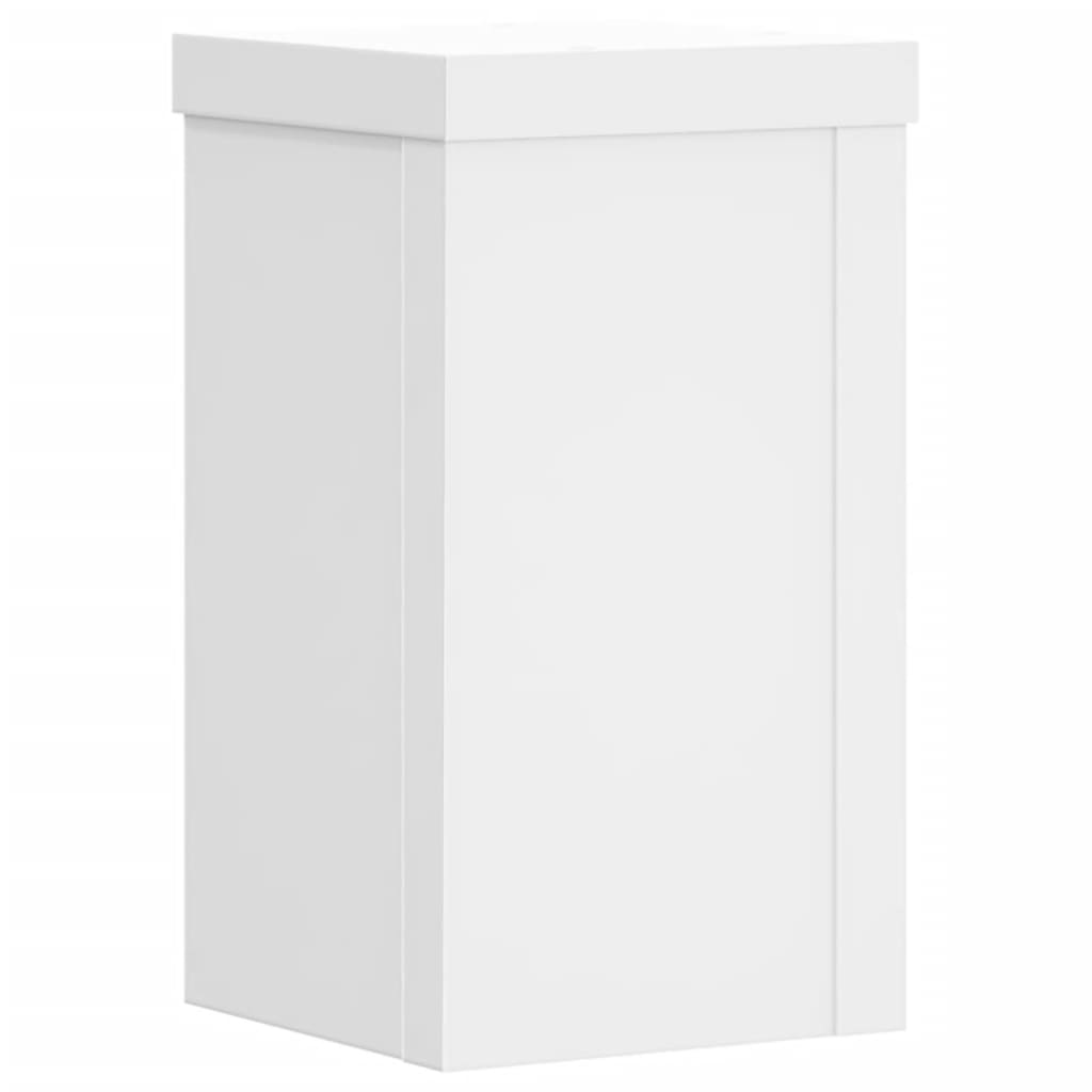 Stovai augalams, 2vnt., balti, 10x10x18cm, apdirbta mediena Stovai augalams, 2vnt., balti, 10x10x18cm, apdirbta mediena - Image 4