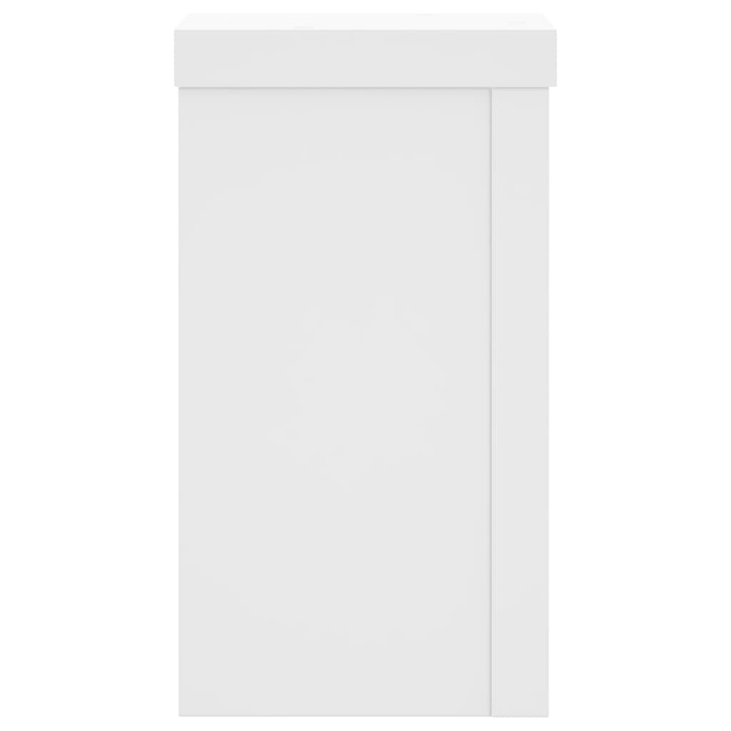 Stovai augalams, 2vnt., balti, 10x10x18cm, apdirbta mediena Stovai augalams, 2vnt., balti, 10x10x18cm, apdirbta mediena - Image 5