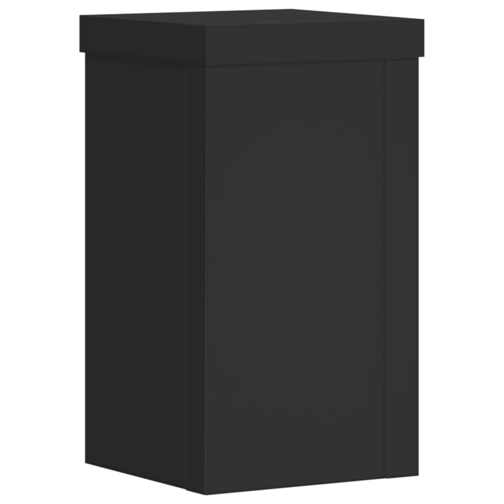 Stovai augalams, 2vnt., juodi, 10x10x18cm, apdirbta mediena Stovai augalams, 2vnt., juodi, 10x10x18cm, apdirbta mediena - Image 5