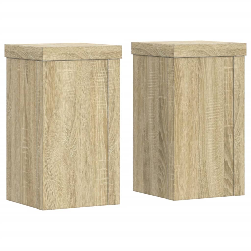 Stovai augalams, 2vnt., ąžuolo, 10x10x18cm, apdirbta mediena Stovai augalams, 2vnt., ąžuolo, 10x10x18cm, apdirbta mediena - Image 3