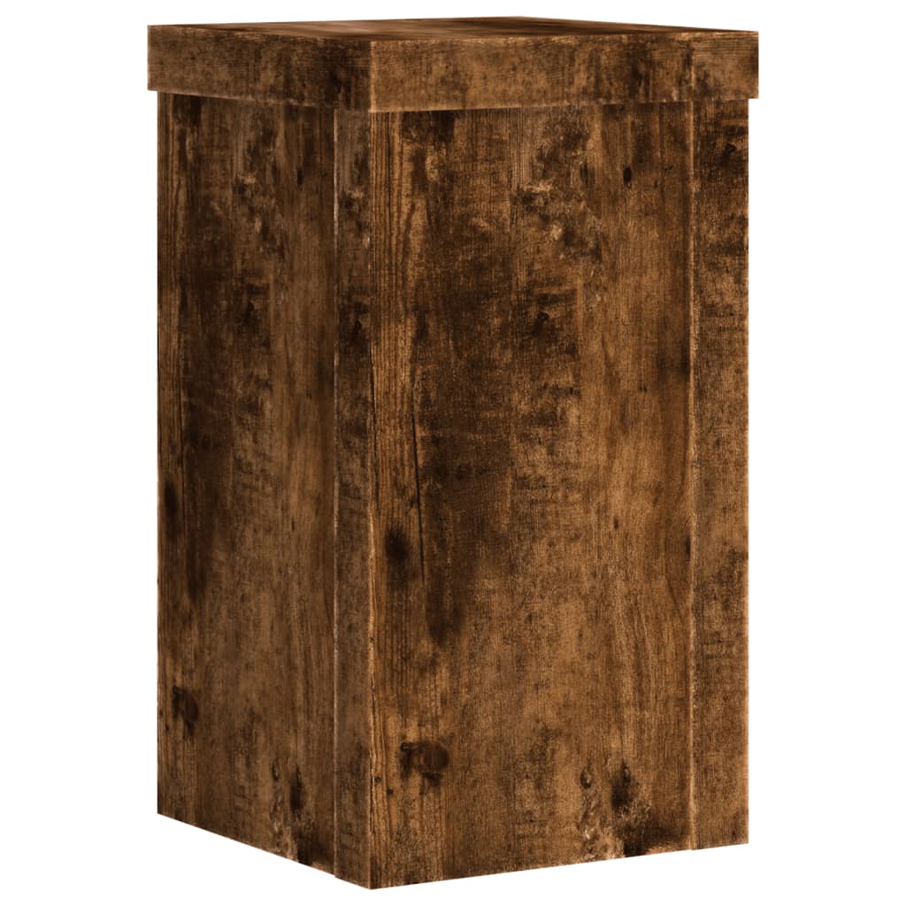 Stovai augalams, 2vnt., dūminiai, 10x10x18cm, apdirbta mediena Stovai augalams, 2vnt., dūminiai, 10x10x18cm, apdirbta mediena - Image 6