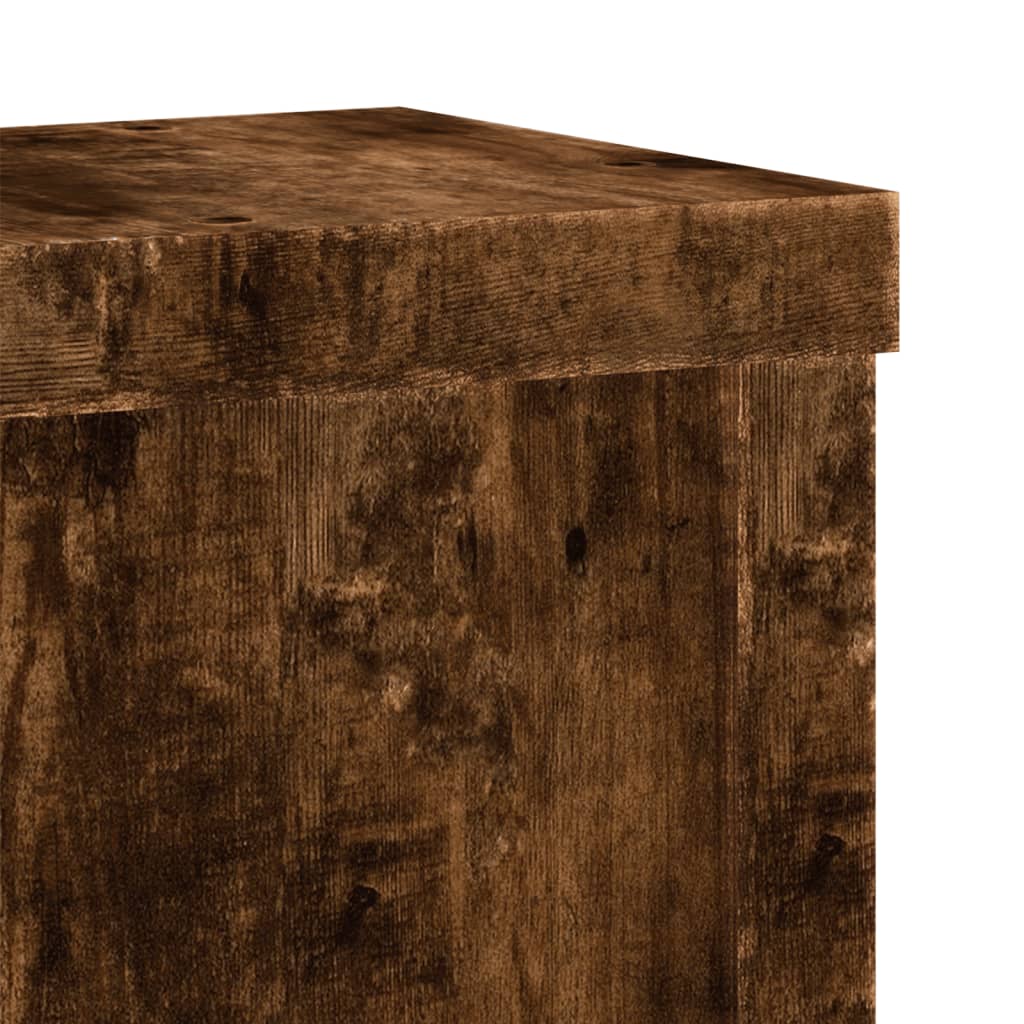 Stovai augalams, 2vnt., dūminiai, 10x10x18cm, apdirbta mediena Stovai augalams, 2vnt., dūminiai, 10x10x18cm, apdirbta mediena - Image 8
