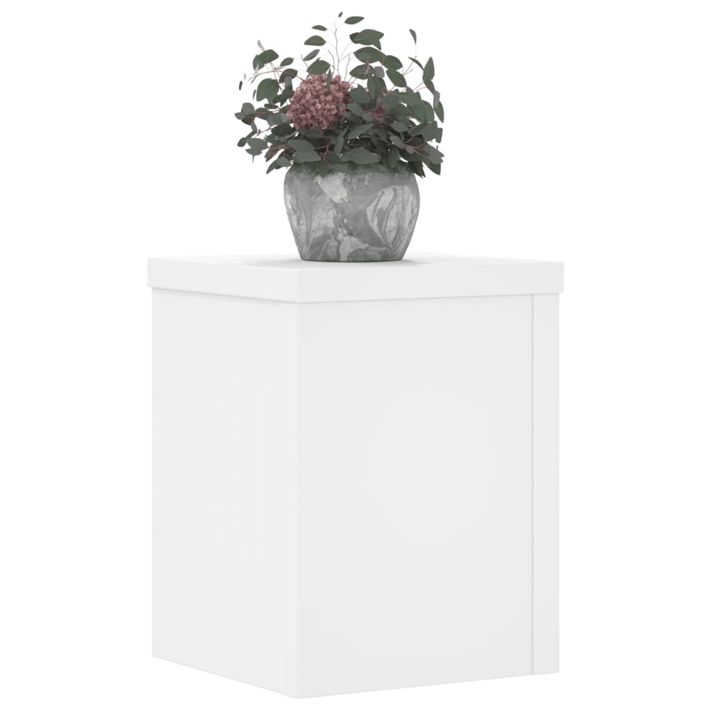 Stovai augalams, 2vnt., balti, 15x15x20cm, apdirbta mediena Stovai augalams, 2vnt., balti, 15x15x20cm, apdirbta mediena - Image 10