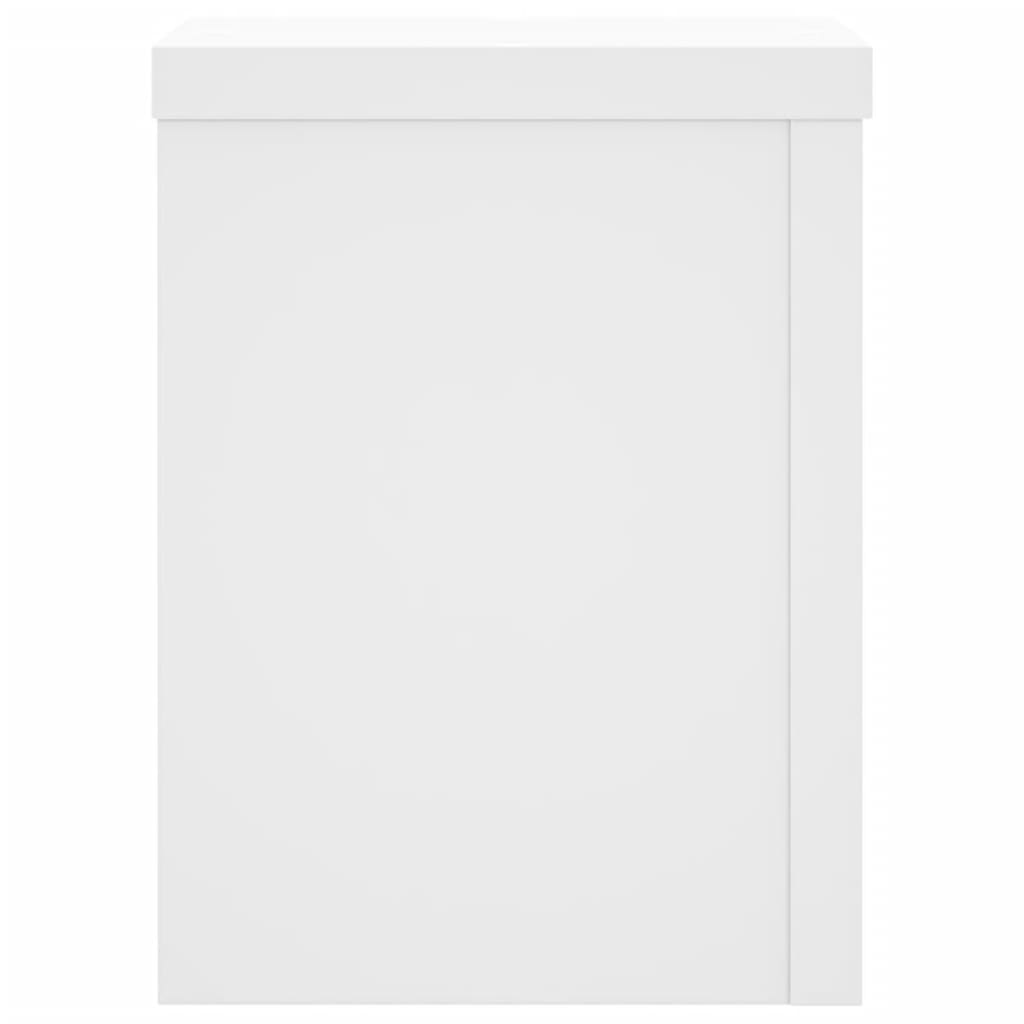Stovai augalams, 2vnt., balti, 15x15x20cm, apdirbta mediena Stovai augalams, 2vnt., balti, 15x15x20cm, apdirbta mediena - Image 6