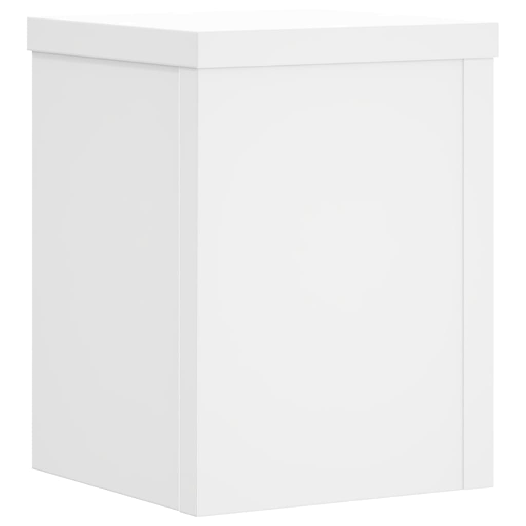 Stovai augalams, 2vnt., balti, 15x15x20cm, apdirbta mediena Stovai augalams, 2vnt., balti, 15x15x20cm, apdirbta mediena - Image 7