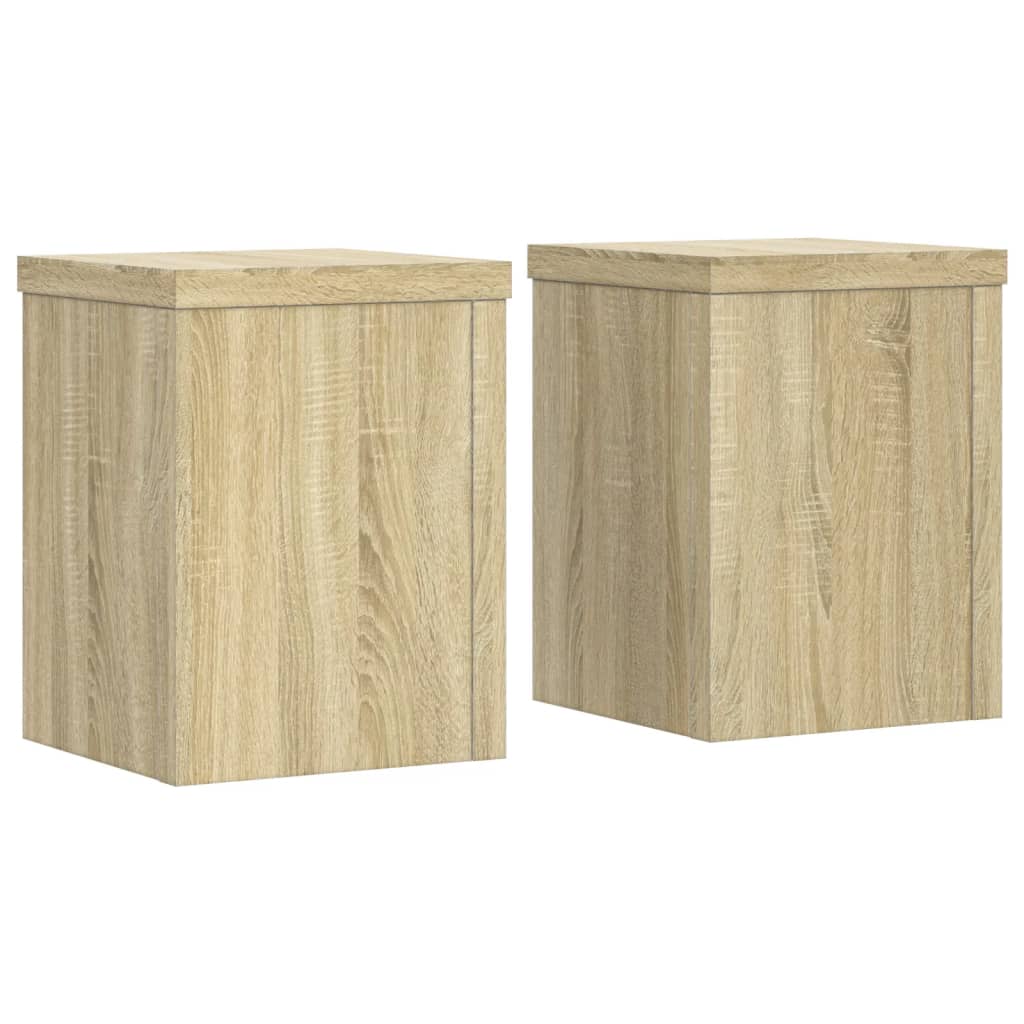 Stovai augalams, 2vnt., ąžuolo, 15x15x20cm, apdirbta mediena Stovai augalams, 2vnt., ąžuolo, 15x15x20cm, apdirbta mediena - Image 4