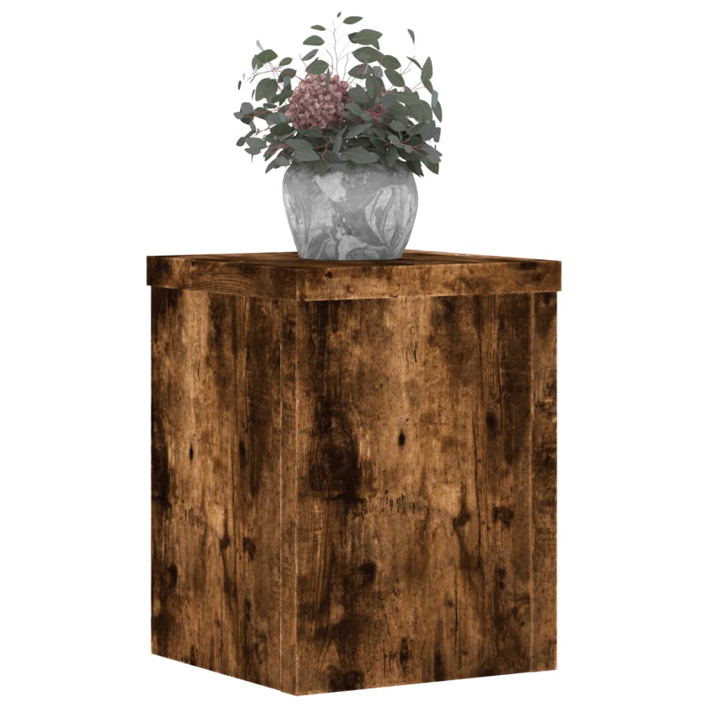 Stovai augalams, 2vnt., dūminiai, 15x15x20cm, apdirbta mediena Stovai augalams, 2vnt., dūminiai, 15x15x20cm, apdirbta mediena - Image 10
