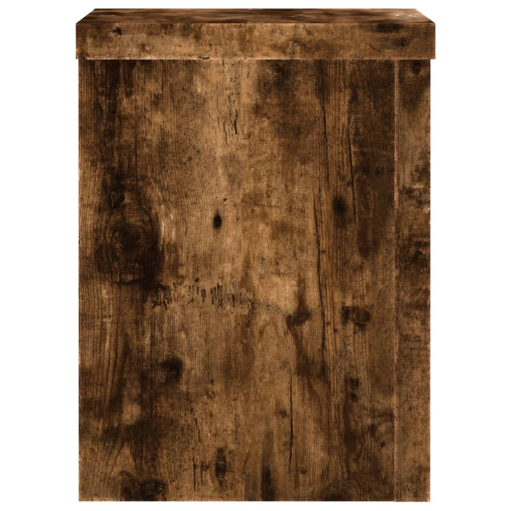 Stovai augalams, 2vnt., dūminiai, 15x15x20cm, apdirbta mediena Stovai augalams, 2vnt., dūminiai, 15x15x20cm, apdirbta mediena - Image 6