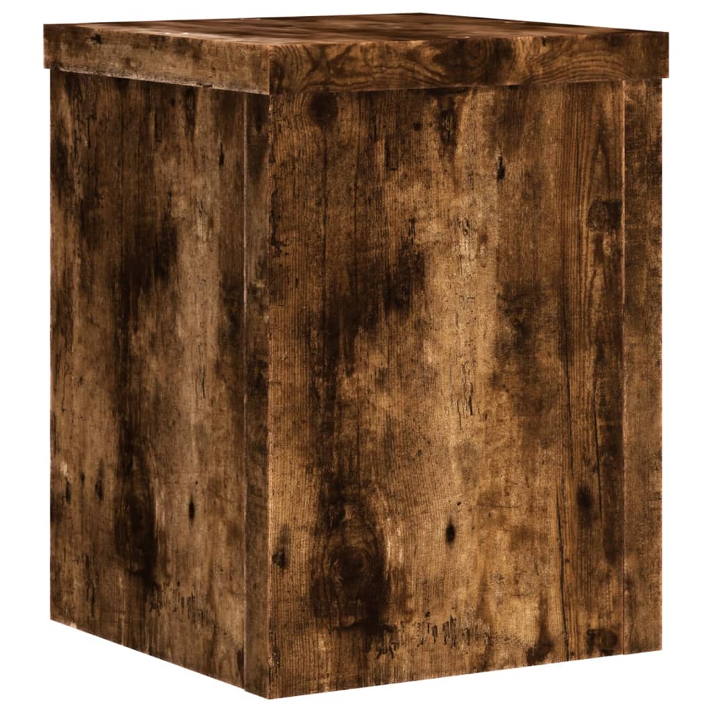 Stovai augalams, 2vnt., dūminiai, 15x15x20cm, apdirbta mediena Stovai augalams, 2vnt., dūminiai, 15x15x20cm, apdirbta mediena - Image 7