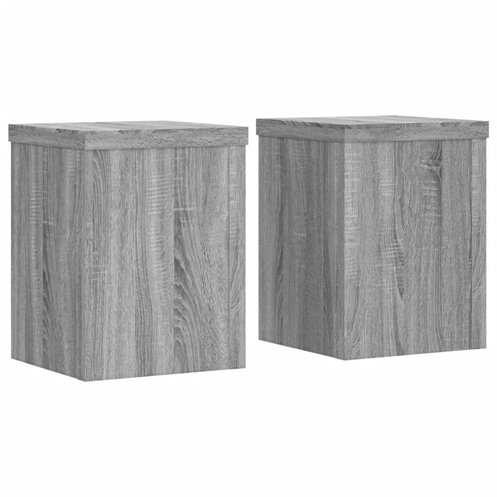 Stovai augalams, 2vnt., pilki ąžuolo, 15x15x20cm, mediena Stovai augalams, 2vnt., pilki ąžuolo, 15x15x20cm, mediena - Image 4