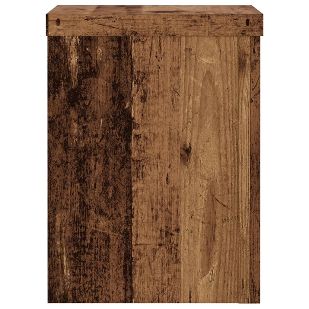 Stovai augalams, 2vnt., sendintos medienos, 15x15x20cm, mediena Stovai augalams, 2vnt., sendintos medienos, 15x15x20cm, mediena - Image 5