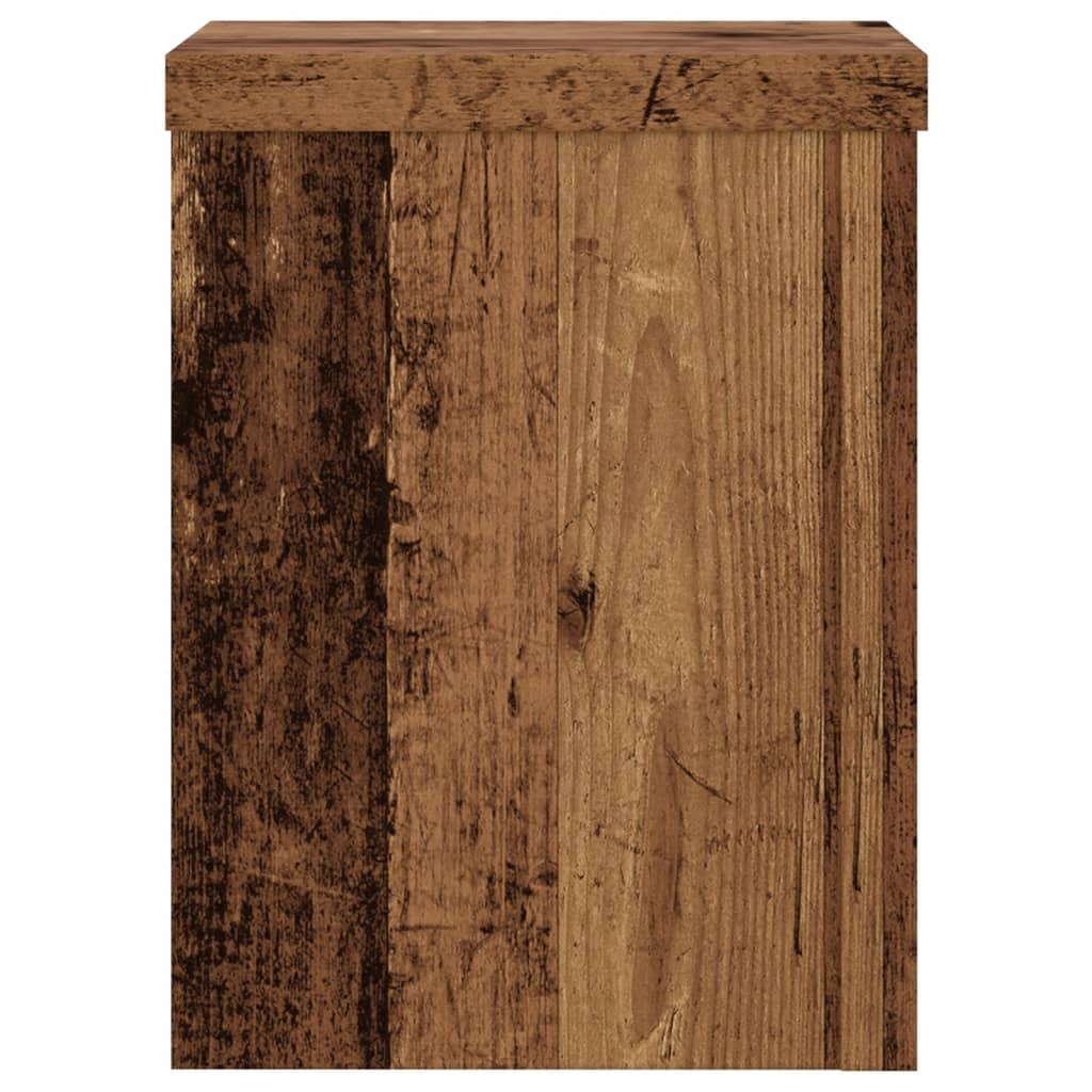 Stovai augalams, 2vnt., sendintos medienos, 15x15x20cm, mediena Stovai augalams, 2vnt., sendintos medienos, 15x15x20cm, mediena - Image 7