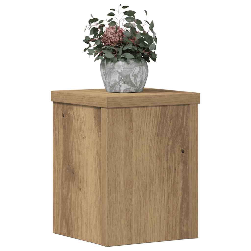 Stovai augalams, 2vnt., artisano ąžuolo, 15x15x20cm, mediena Stovai augalams, 2vnt., artisano ąžuolo, 15x15x20cm, mediena - Image 9