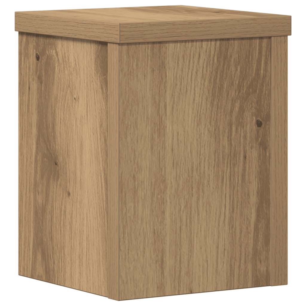 Stovai augalams, 2vnt., artisano ąžuolo, 15x15x20cm, mediena Stovai augalams, 2vnt., artisano ąžuolo, 15x15x20cm, mediena - Image 4