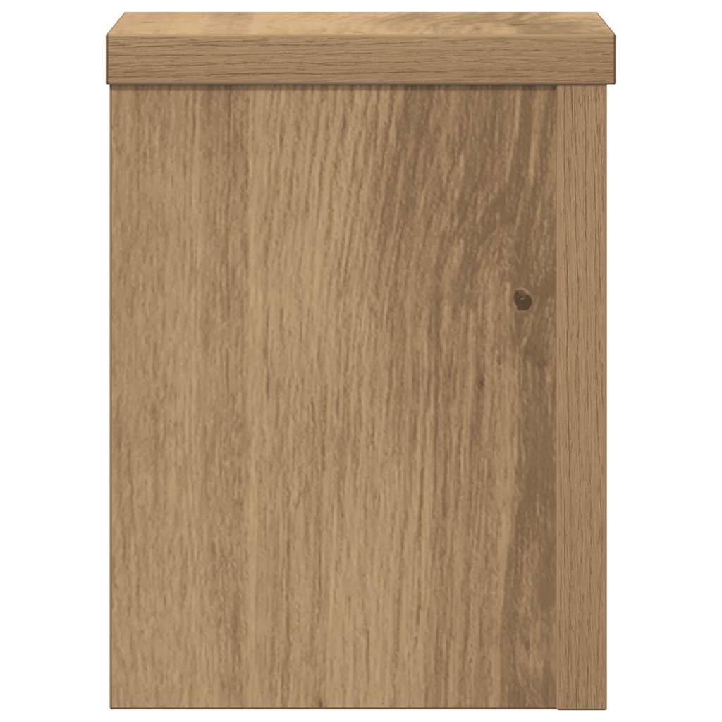 Stovai augalams, 2vnt., artisano ąžuolo, 15x15x20cm, mediena Stovai augalams, 2vnt., artisano ąžuolo, 15x15x20cm, mediena - Image 5