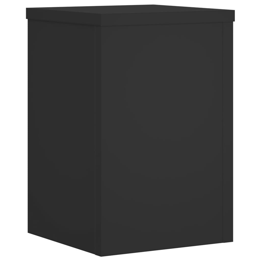 Stovai augalams, 2vnt., juodi, 20x20x30cm, apdirbta mediena Stovai augalams, 2vnt., juodi, 20x20x30cm, apdirbta mediena - Image 4