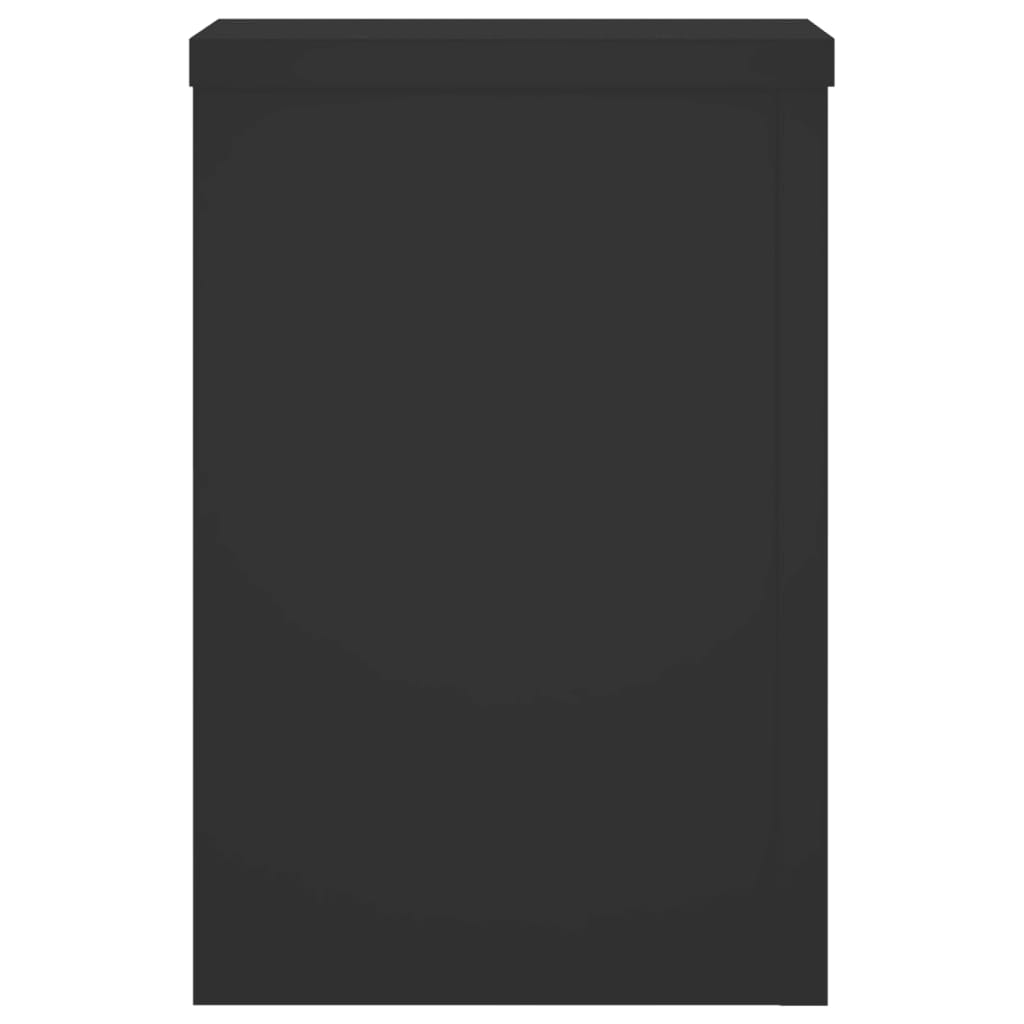 Stovai augalams, 2vnt., juodi, 20x20x30cm, apdirbta mediena Stovai augalams, 2vnt., juodi, 20x20x30cm, apdirbta mediena - Image 5