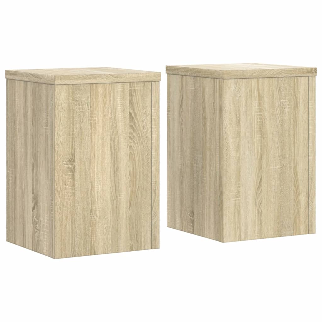 Stovai augalams, 2vnt., ąžuolo, 20x20x30cm, apdirbta mediena Stovai augalams, 2vnt., ąžuolo, 20x20x30cm, apdirbta mediena - Image 4