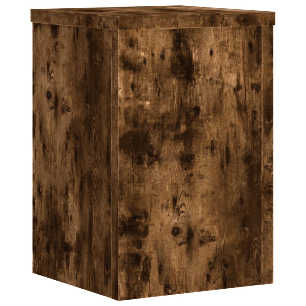 Stovai augalams, 2vnt., dūminiai, 20x20x30cm, apdirbta mediena Stovai augalams, 2vnt., dūminiai, 20x20x30cm, apdirbta mediena - Image 5