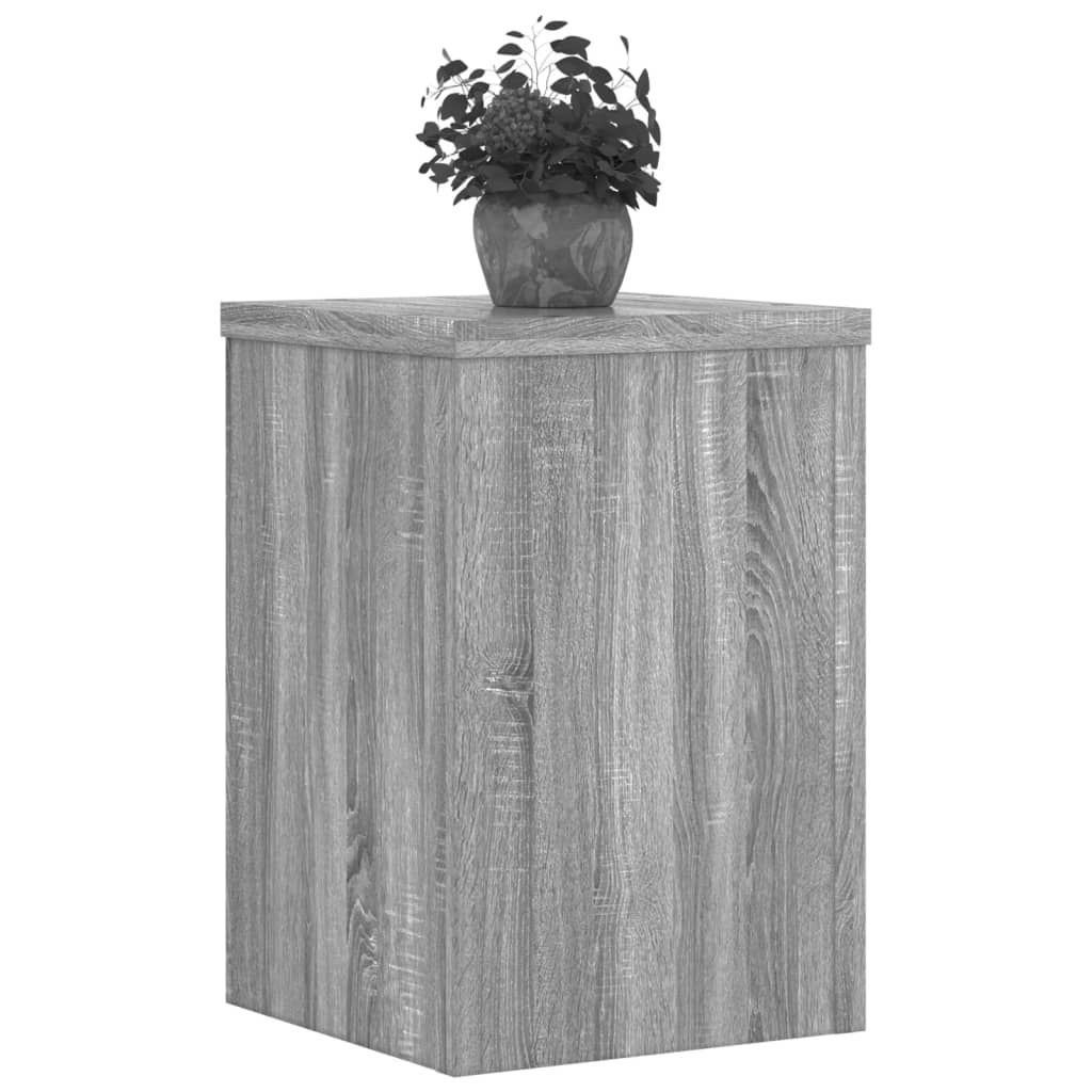Stovai augalams, 2vnt., pilki ąžuolo, 20x20x30cm, mediena Stovai augalams, 2vnt., pilki ąžuolo, 20x20x30cm, mediena - Image 10