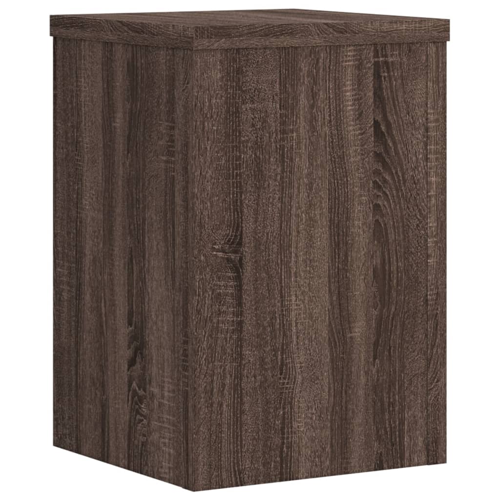 Stovai augalams, 2vnt., rudi ąžuolo, 20x20x30cm, mediena Stovai augalams, 2vnt., rudi ąžuolo, 20x20x30cm, mediena - Image 5