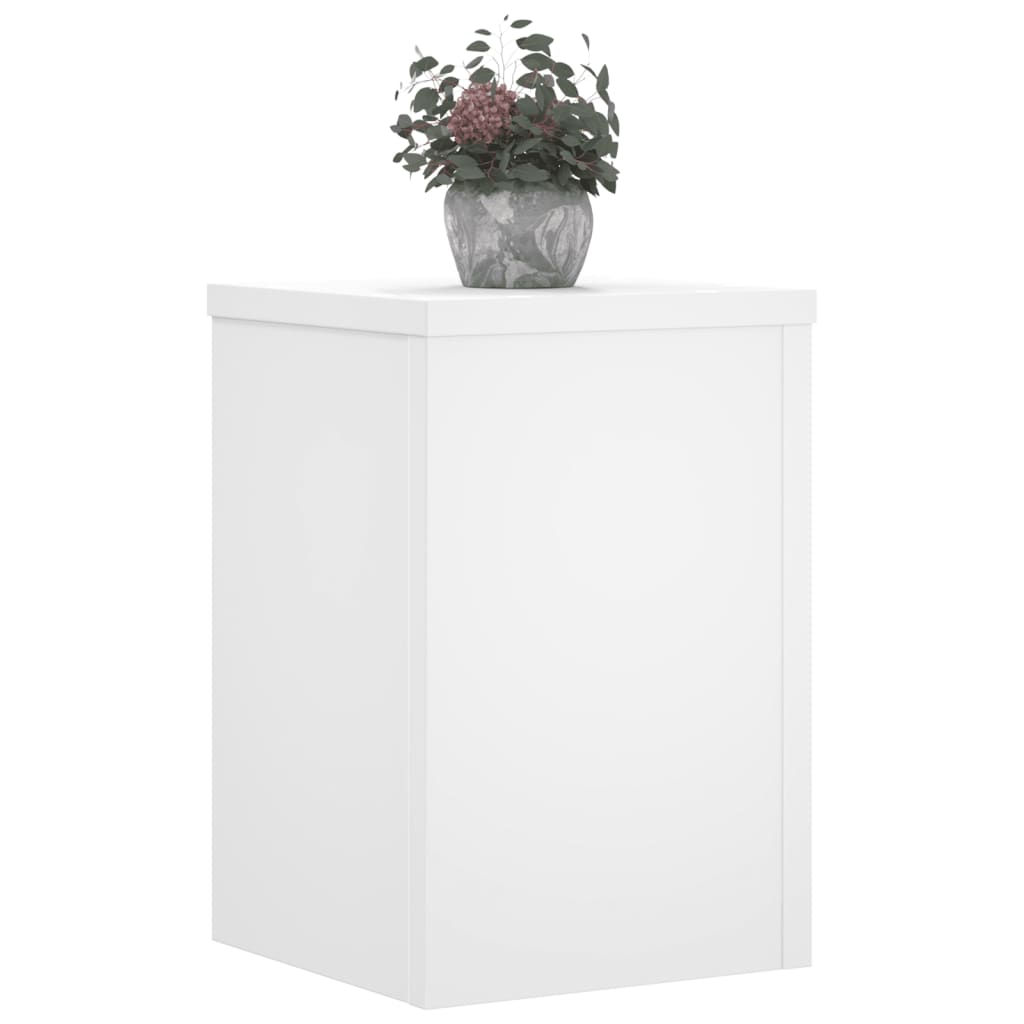 Stovai augalams, 2vnt., balti, 25x25x35cm, apdirbta mediena Stovai augalams, 2vnt., balti, 25x25x35cm, apdirbta mediena - Image 10