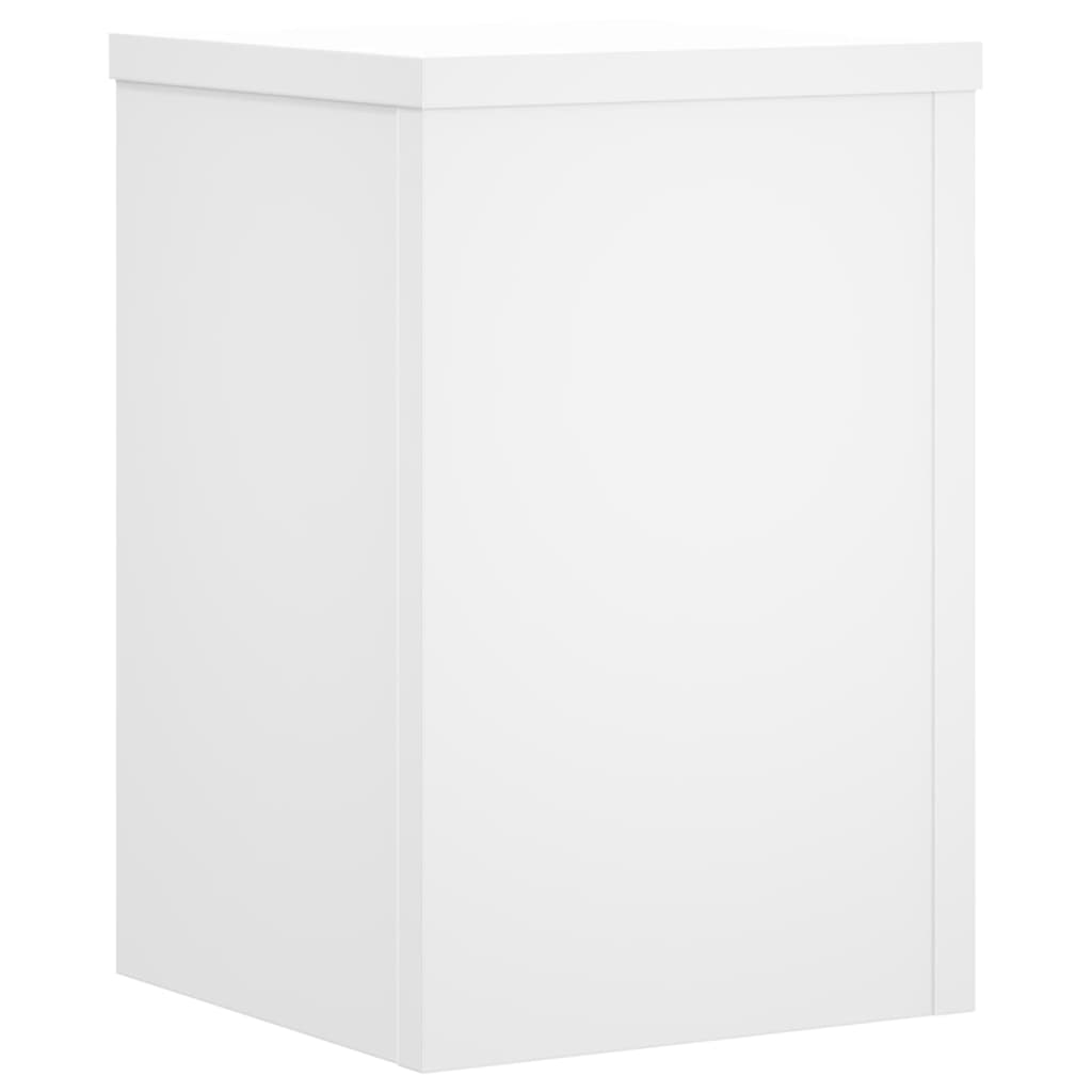 Stovai augalams, 2vnt., balti, 25x25x35cm, apdirbta mediena Stovai augalams, 2vnt., balti, 25x25x35cm, apdirbta mediena - Image 7