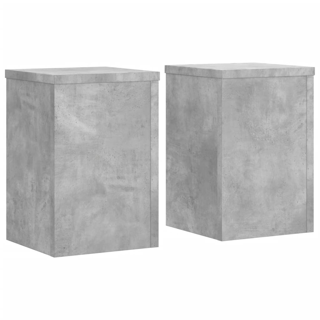 Stovai augalams, 2vnt., betono, 25x25x35cm, apdirbta mediena Stovai augalams, 2vnt., betono, 25x25x35cm, apdirbta mediena - Image 4