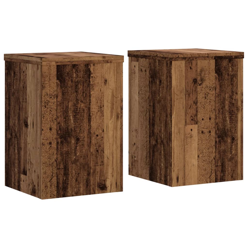 Stovai augalams, 2vnt., sendintos medienos, 25x25x35cm, mediena Stovai augalams, 2vnt., sendintos medienos, 25x25x35cm, mediena - Image 3