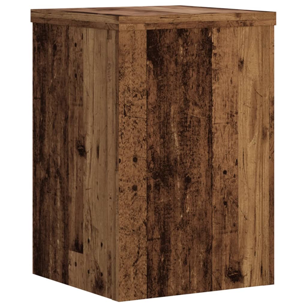 Stovai augalams, 2vnt., sendintos medienos, 25x25x35cm, mediena Stovai augalams, 2vnt., sendintos medienos, 25x25x35cm, mediena - Image 4