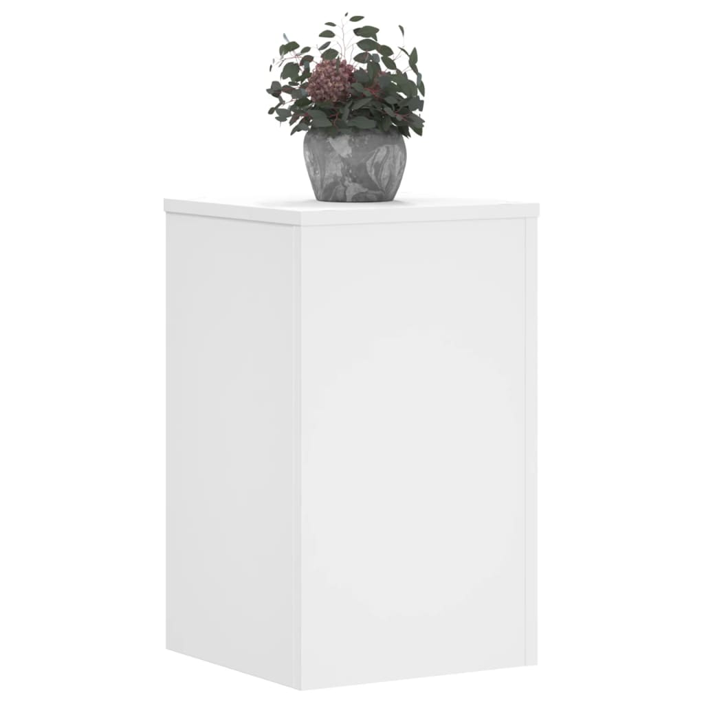 Stovai augalams, 2vnt., balti, 30x30x50cm, apdirbta mediena Stovai augalams, 2vnt., balti, 30x30x50cm, apdirbta mediena - Image 10