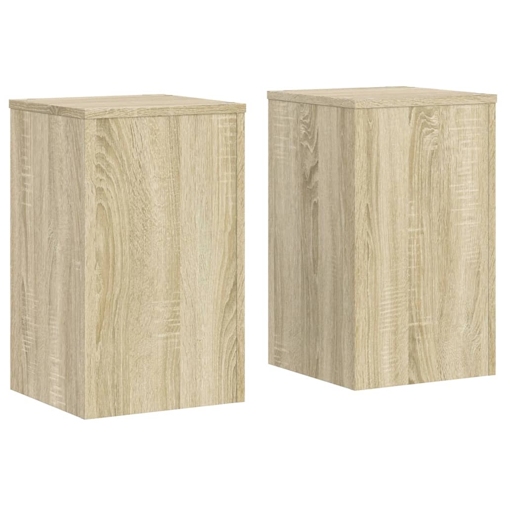 Stovai augalams, 2vnt., ąžuolo, 30x30x50cm, apdirbta mediena Stovai augalams, 2vnt., ąžuolo, 30x30x50cm, apdirbta mediena - Image 4