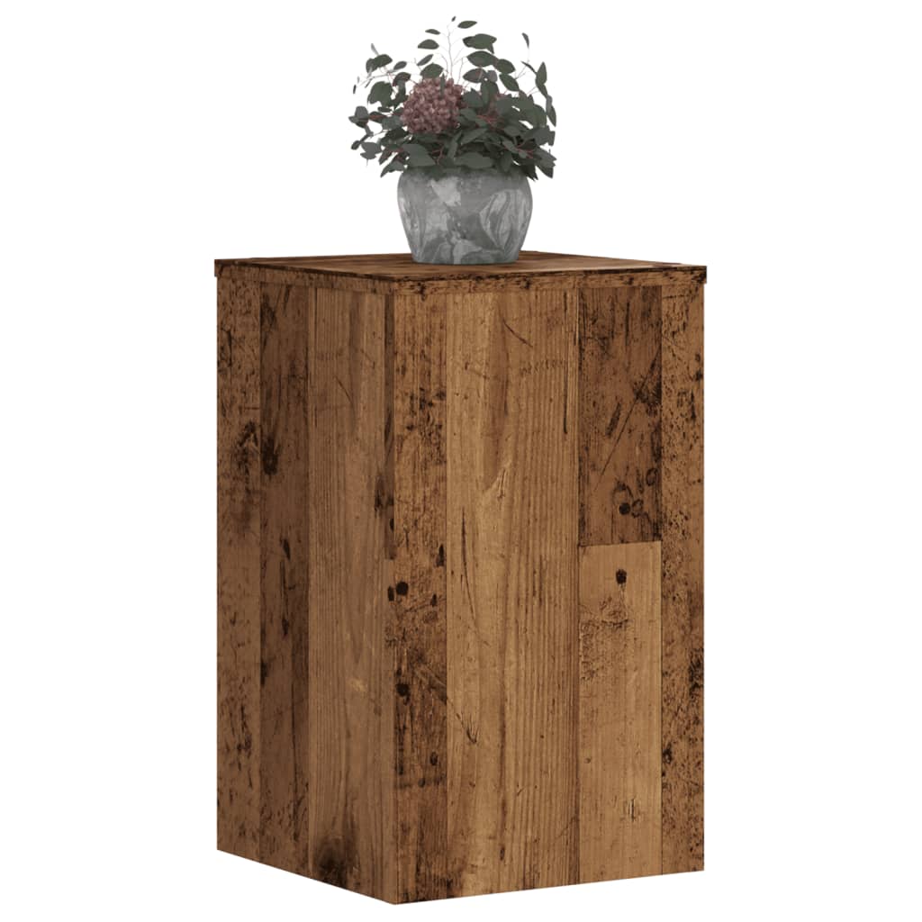 Stovai augalams, 2vnt., sendintos medienos, 30x30x50cm, mediena Stovai augalams, 2vnt., sendintos medienos, 30x30x50cm, mediena - Image 9