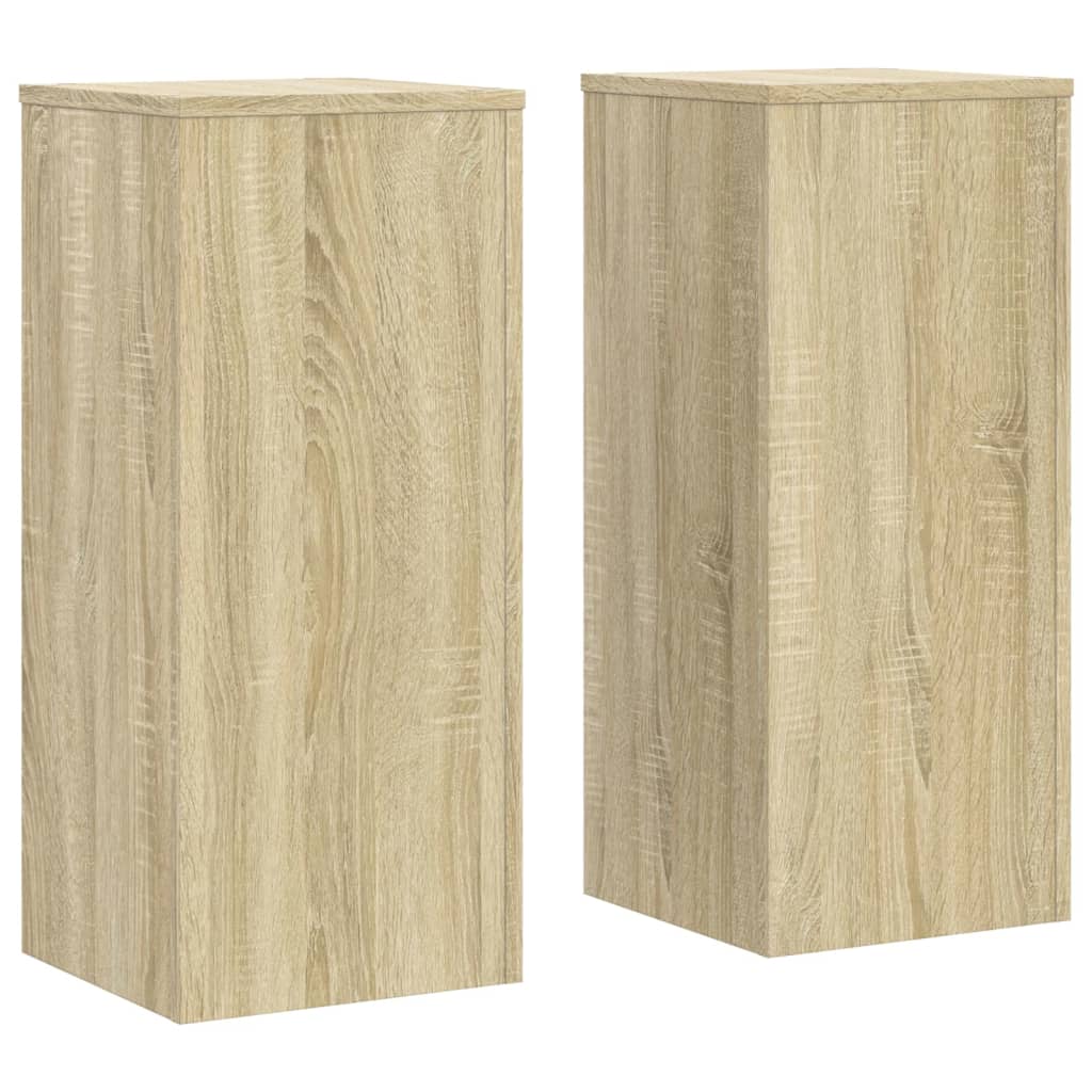 Stovai augalams, 2vnt., ąžuolo, 30x30x70cm, apdirbta mediena Stovai augalams, 2vnt., ąžuolo, 30x30x70cm, apdirbta mediena - Image 4