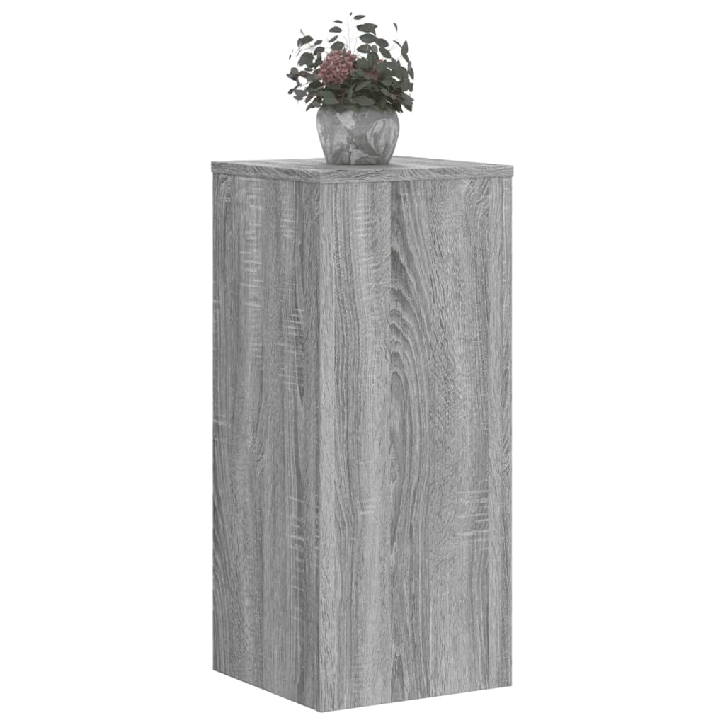 Stovai augalams, 2vnt., pilki ąžuolo, 30x30x70cm, mediena Stovai augalams, 2vnt., pilki ąžuolo, 30x30x70cm, mediena - Image 10