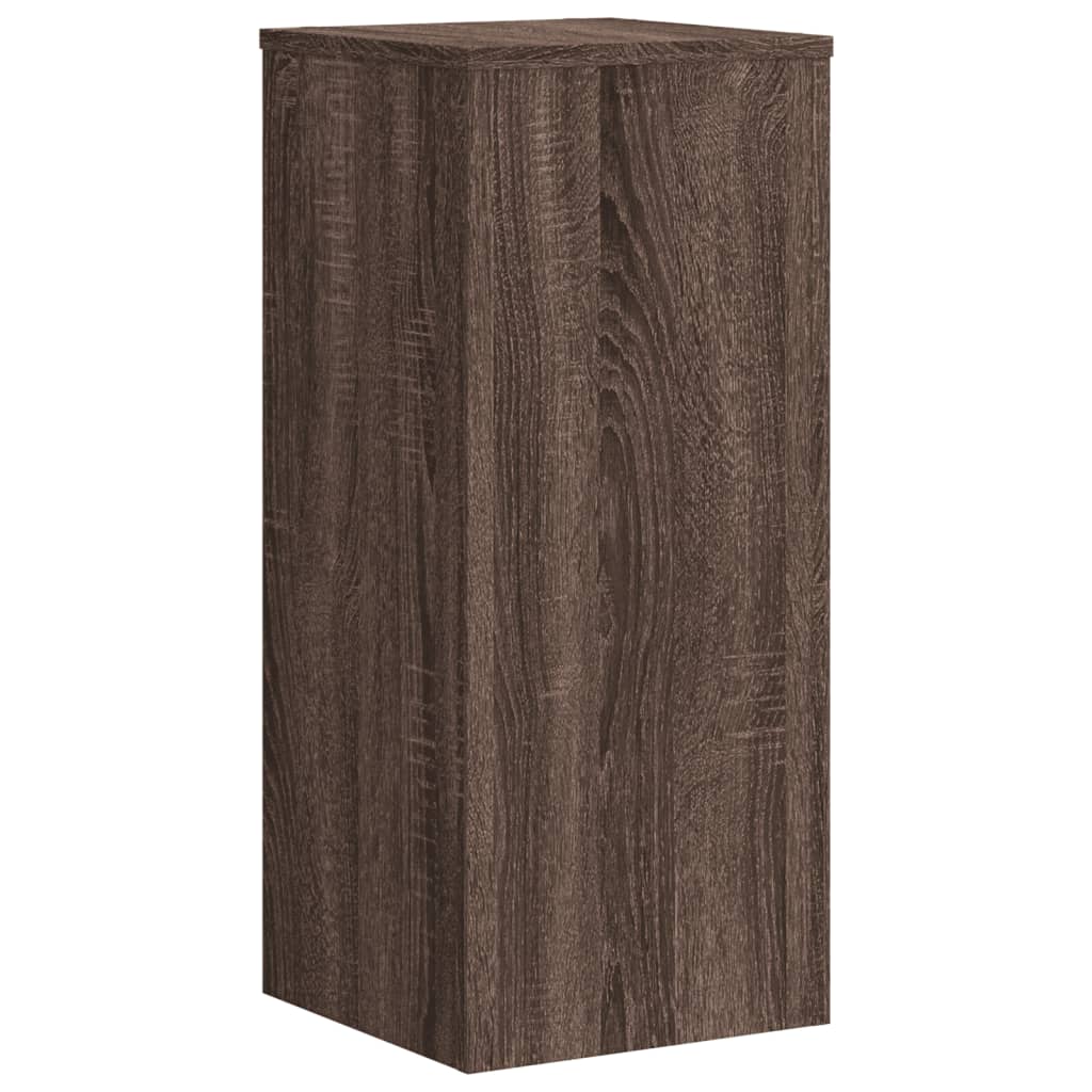 Stovai augalams, 2vnt., rudi ąžuolo, 30x30x70cm, mediena Stovai augalams, 2vnt., rudi ąžuolo, 30x30x70cm, mediena - Image 5