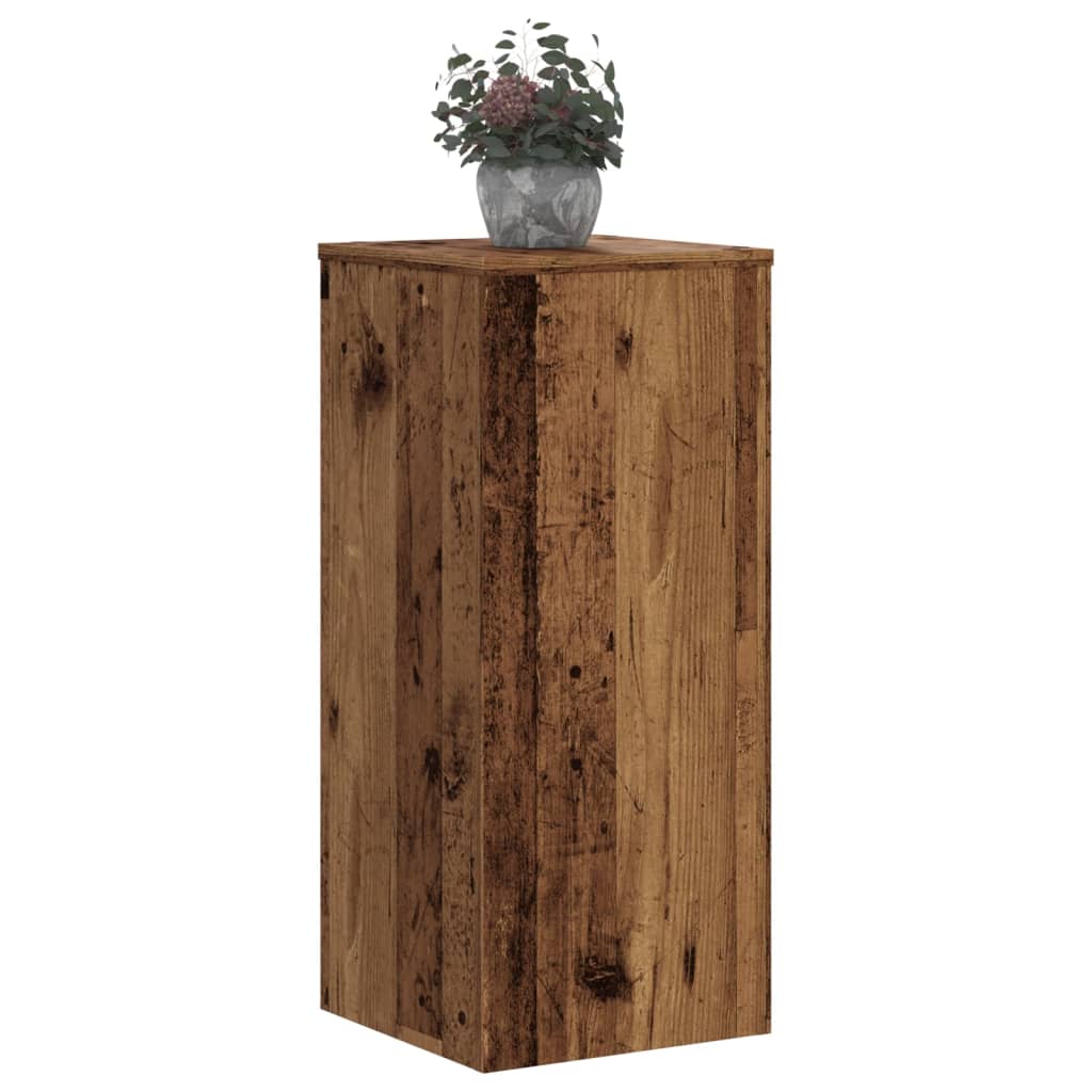 Stovai augalams, 2vnt., sendintos medienos, 30x30x70cm, mediena Stovai augalams, 2vnt., sendintos medienos, 30x30x70cm, mediena - Image 9