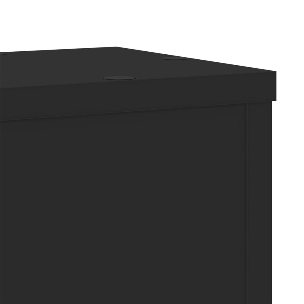 Stovai augalams, 2vnt., juodi, 17x17x60cm, apdirbta mediena Stovai augalams, 2vnt., juodi, 17x17x60cm, apdirbta mediena - Image 9