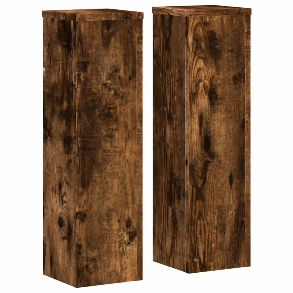 Stovai augalams, 2vnt., dūminiai, 17x17x60cm, apdirbta mediena Stovai augalams, 2vnt., dūminiai, 17x17x60cm, apdirbta mediena - Image 4