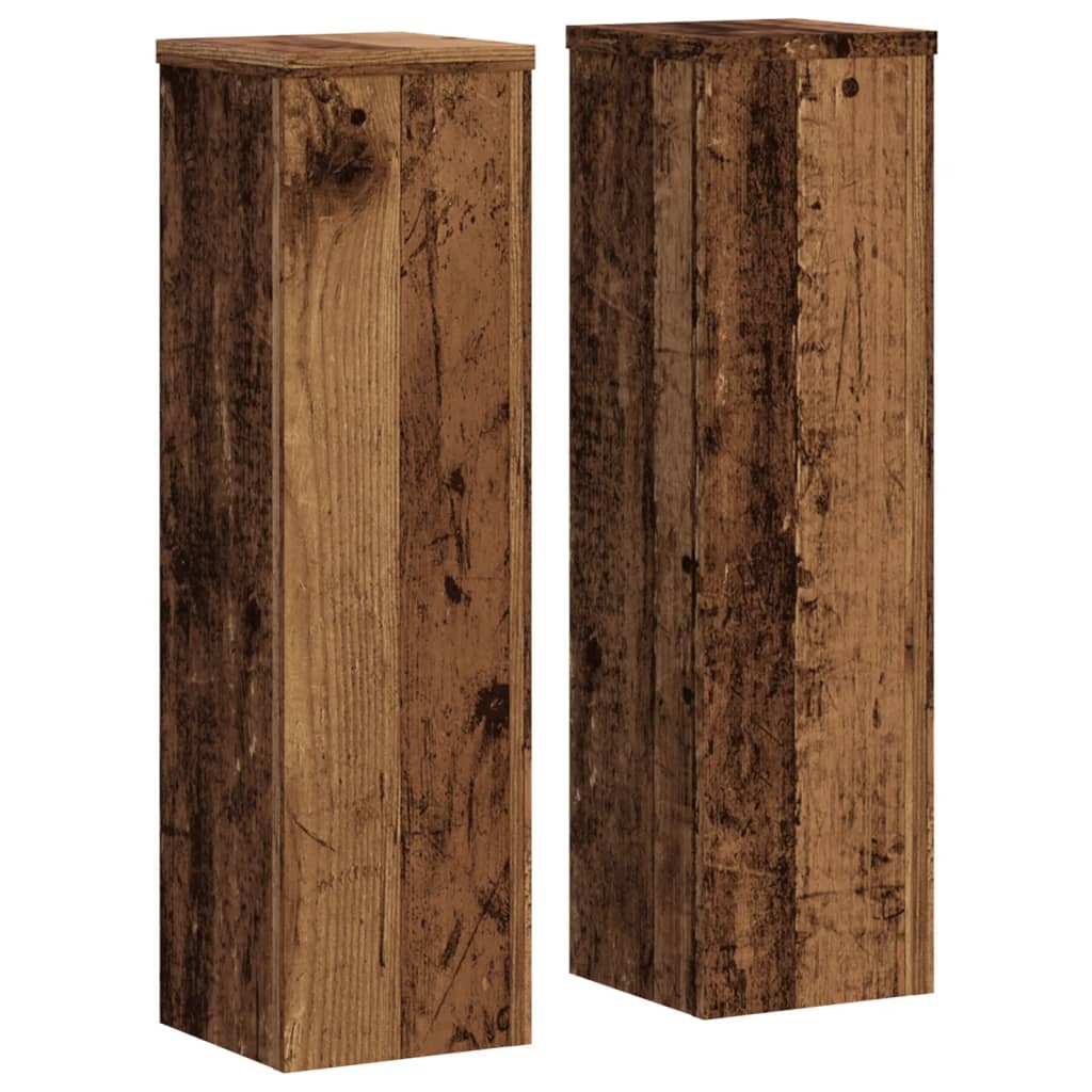 Stovai augalams, 2vnt., sendintos medienos, 17x17x60cm, mediena Stovai augalams, 2vnt., sendintos medienos, 17x17x60cm, mediena - Image 3